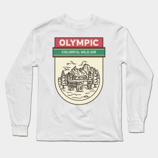 Olympic National Park Camping Hiking Outdoors Outdoorsman Long Sleeve T-Shirt